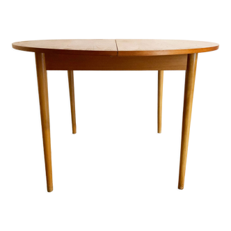 Table de repas scandinave en palissandre clair des années 60