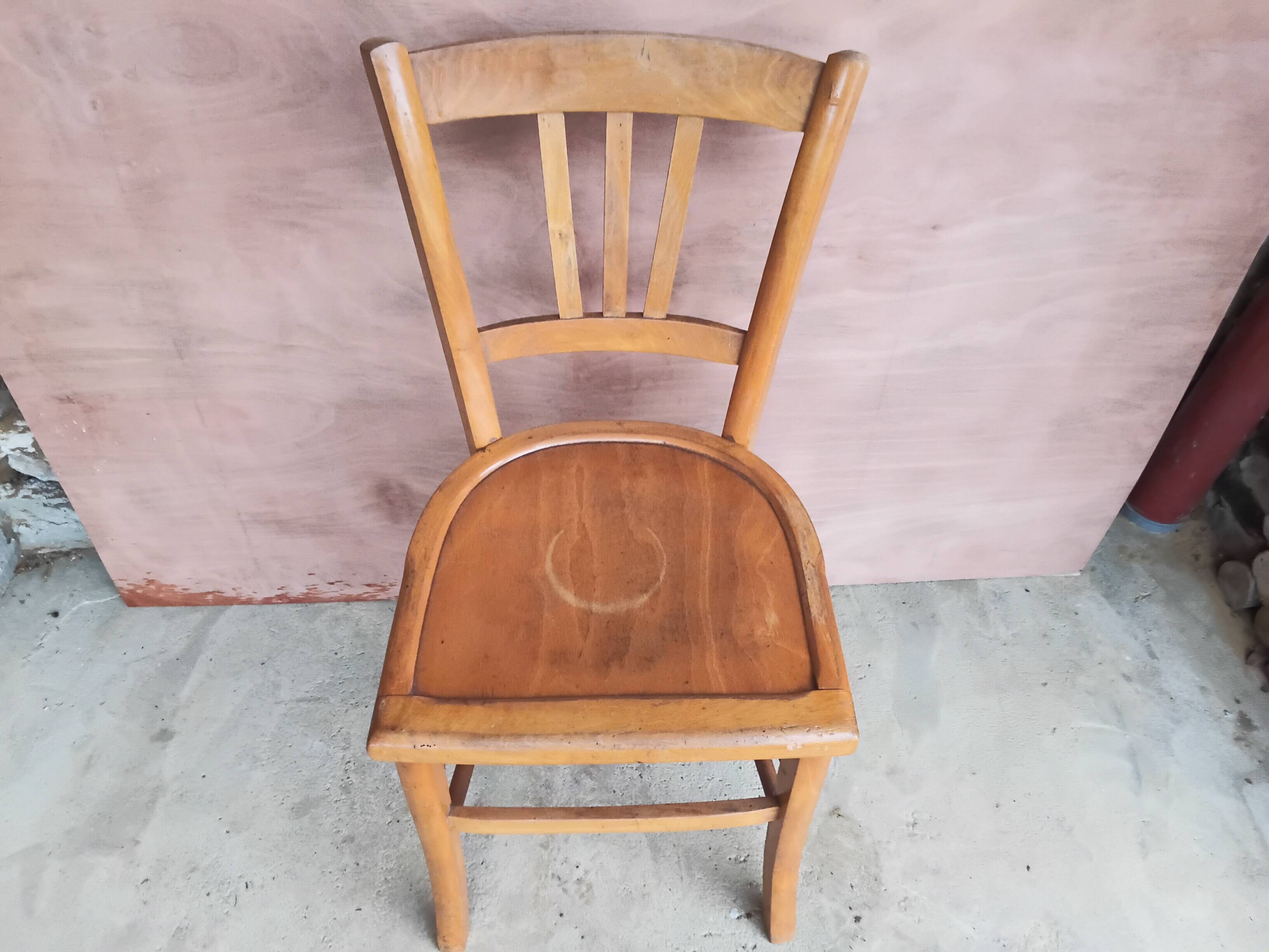 Duo of bistro chairs