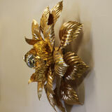 Masca floral wall lamp, Italy, 70's