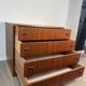 Commode 4 tiroirs teck — années 60/70