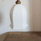 Hanging lamp opaline glass