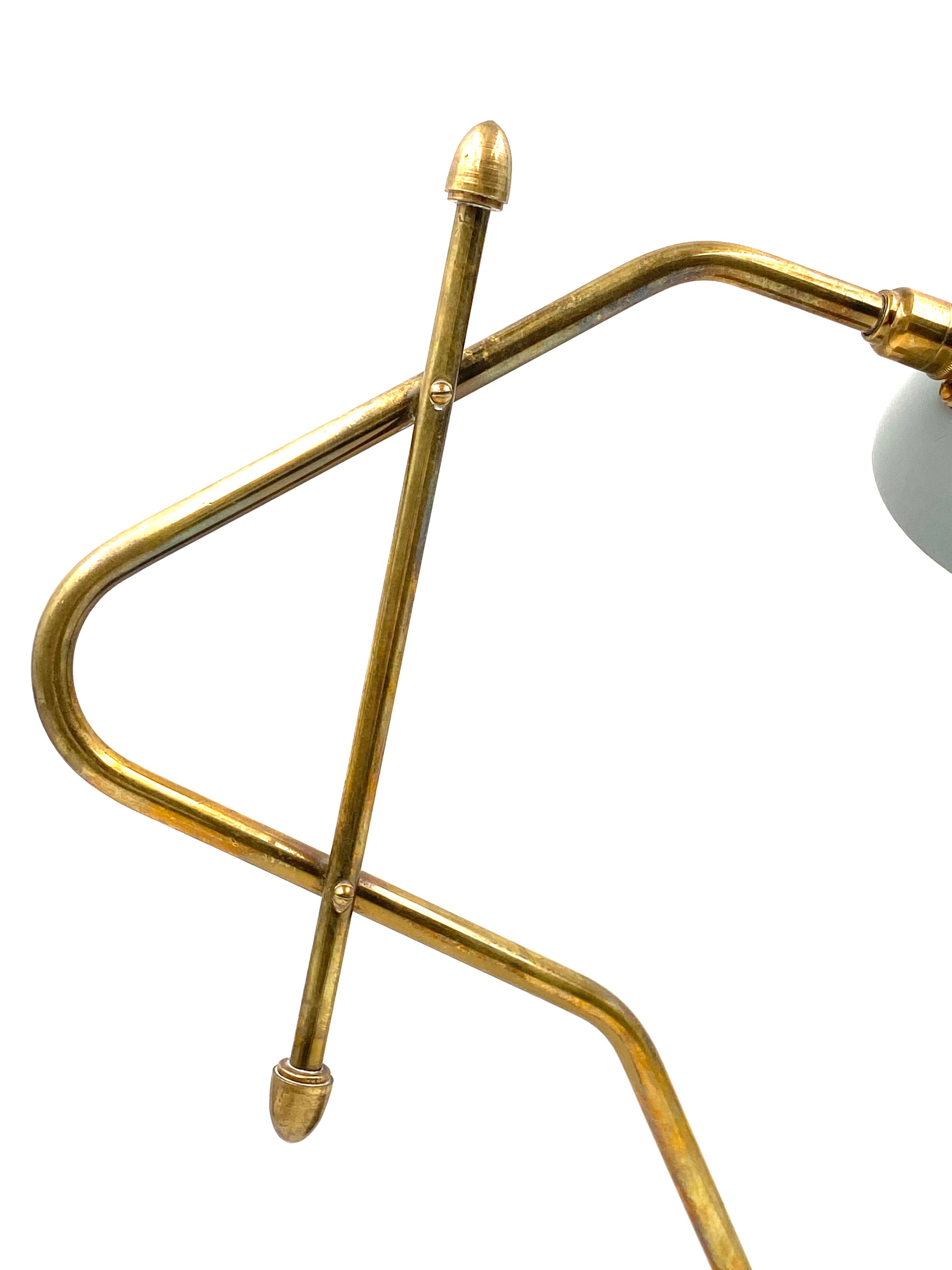 Light blue table lamp, France 1960s