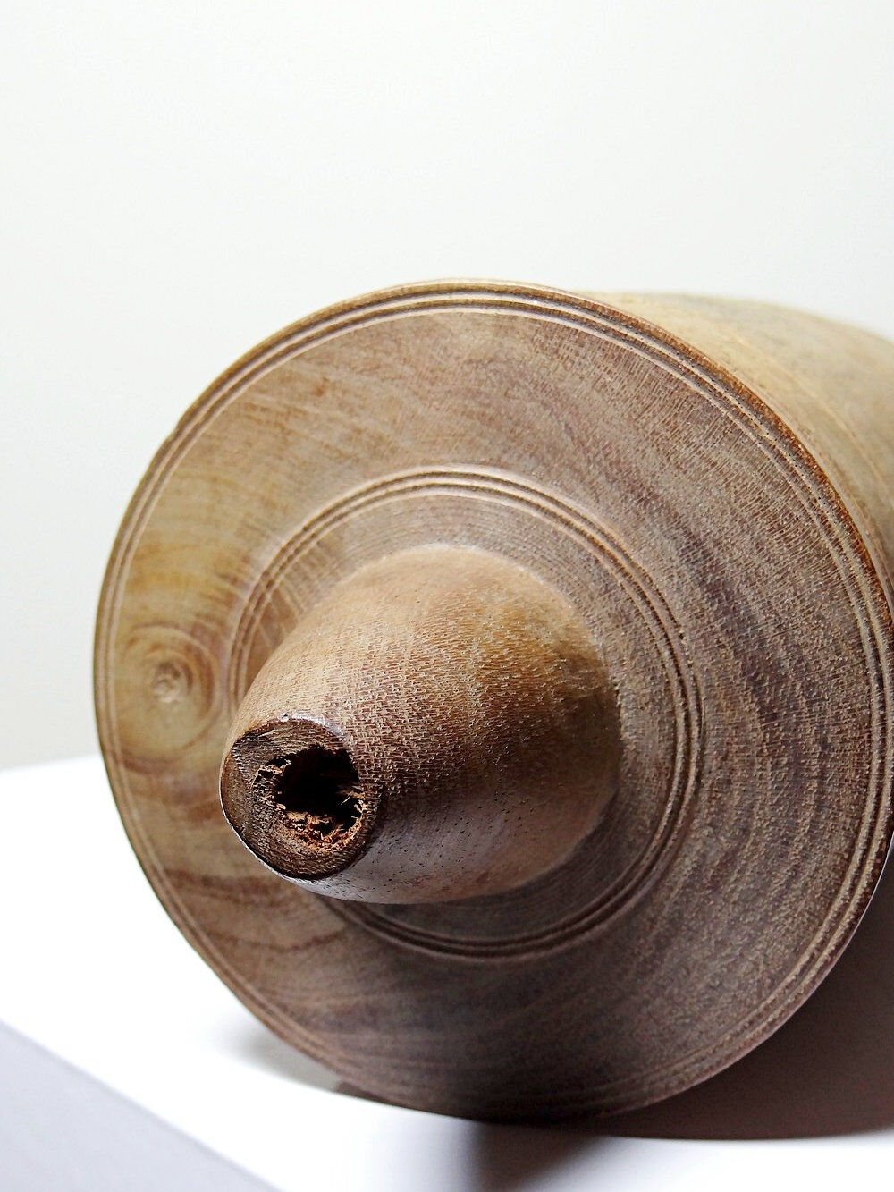 Old turned wooden case/box, 19th-20th century, mechanical? beekeeping?