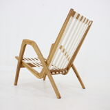1970s Jan Vaněk Oak armchair, Czechoslovakia