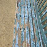 Old teak garden bench