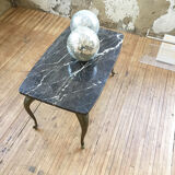 Bronze marble coffee table