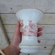 Vase en opaline motifs en grisaille rouge Chasse au Sanglier