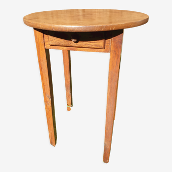Table d'appoint en bois massif couleur miel