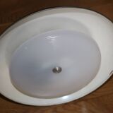 Metallic grey desk lamp FASE