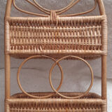Vintage rattan shelf