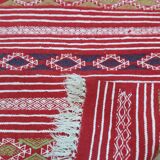 Handmade wool red carpet