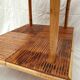 Table basse en marqueterie de rotin
