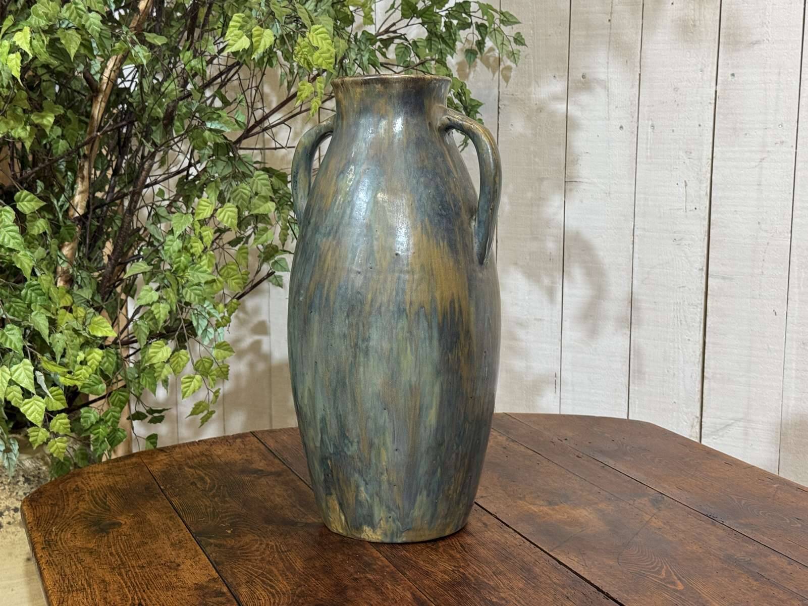 Large stoneware vase signed Léon Lempereur, work from the 1950s.