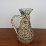 Ceramic pitcher signed Accolay
