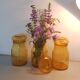 Maxwell glass jars Amber Brown
