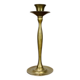 Vintage gold brass candle holder