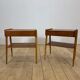 Paire de tables de chevet en teck par AB Carlström, 1960