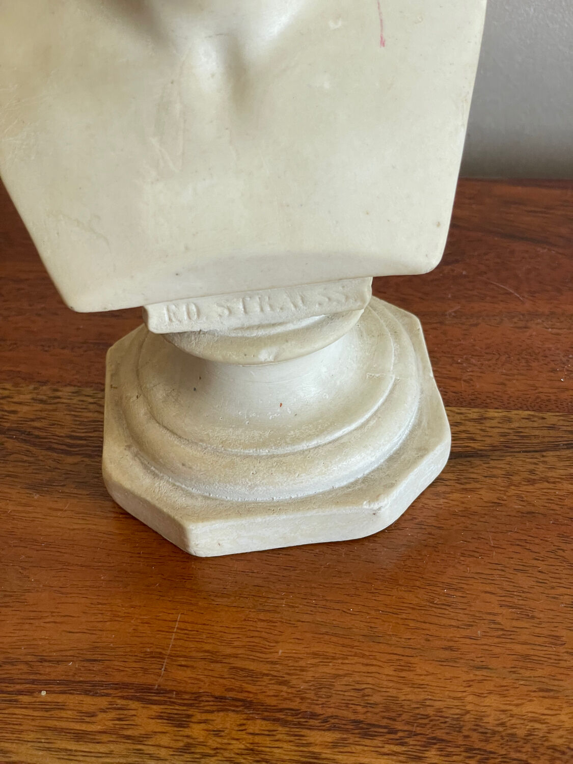 Strauss bust in plaster