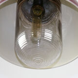 Vintage burgundy big industrial hanging light from TEP