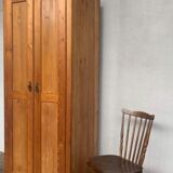 Parisian wardrobe with 2 doors in solid fir
