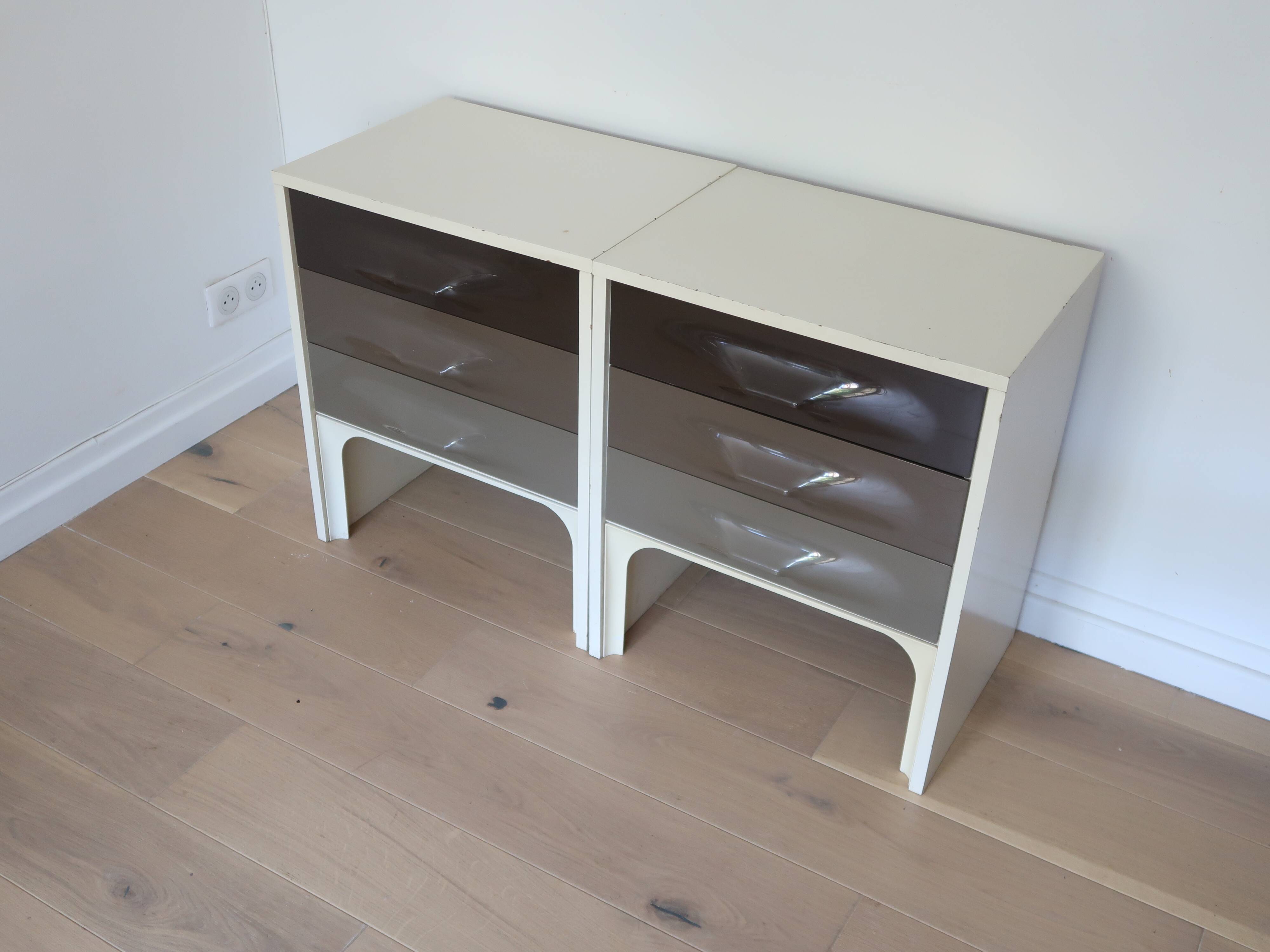 Pair of Raymond Loewy bedside tables