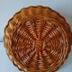 Woven wicker basket