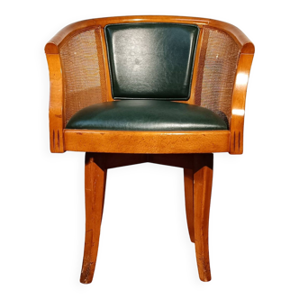 Vintage mahogany office armchair