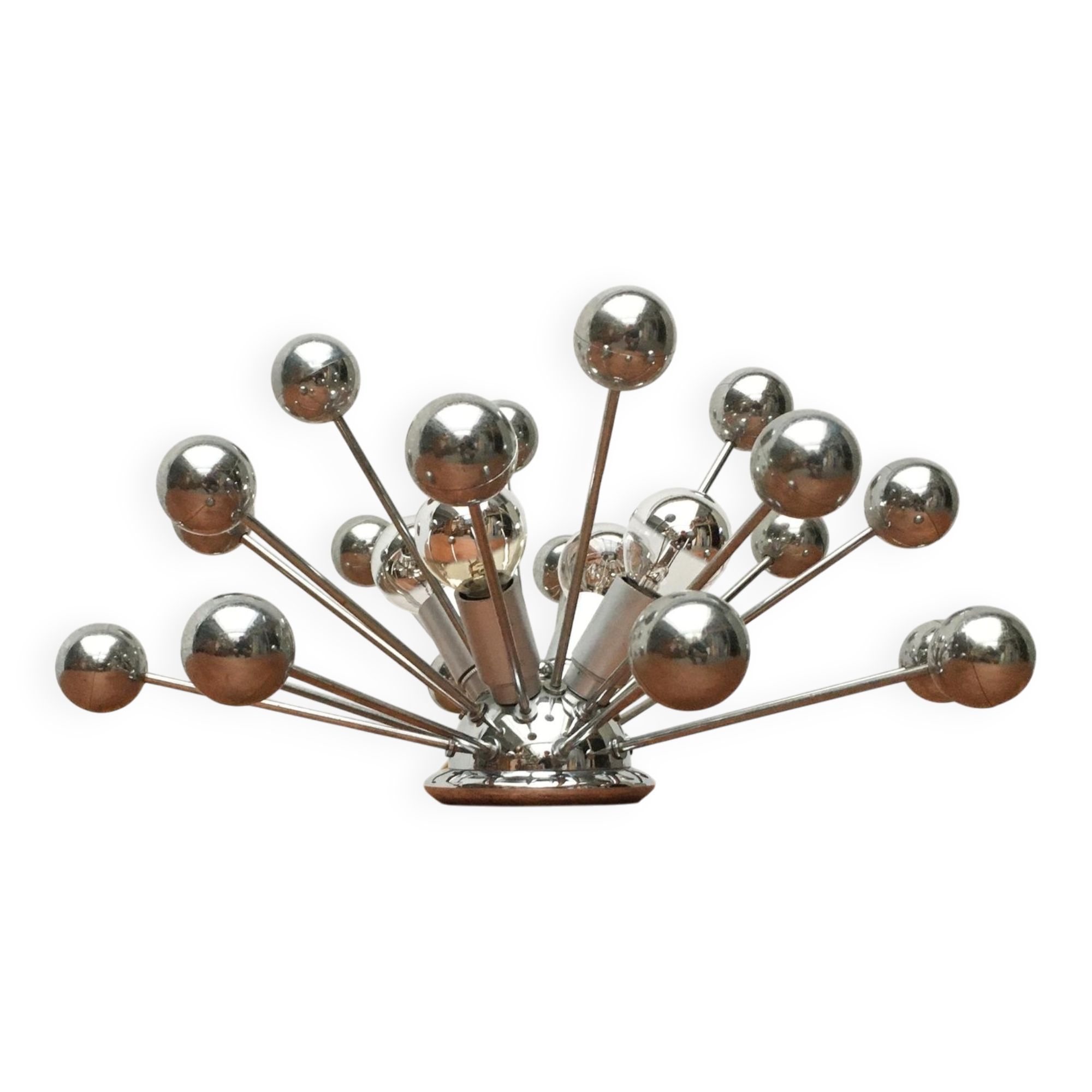 German atomic table lamp from the mid-century space age by Cosack.