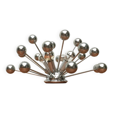 Lampe de table atomique allemande de l'âge spatial du milieu du siècle de Cosack