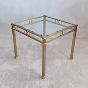 Beautiful square gold coffee table Orsenigo Italy collection 'Art Deco'