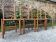 4 oak mulched chairs