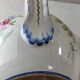 Old vase decorated with flowers, in ceramic, Roger Colas, from Clamecy