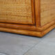 Buffet braided wicker and bamboo