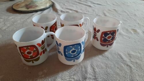 Set of 5 mug Mobil