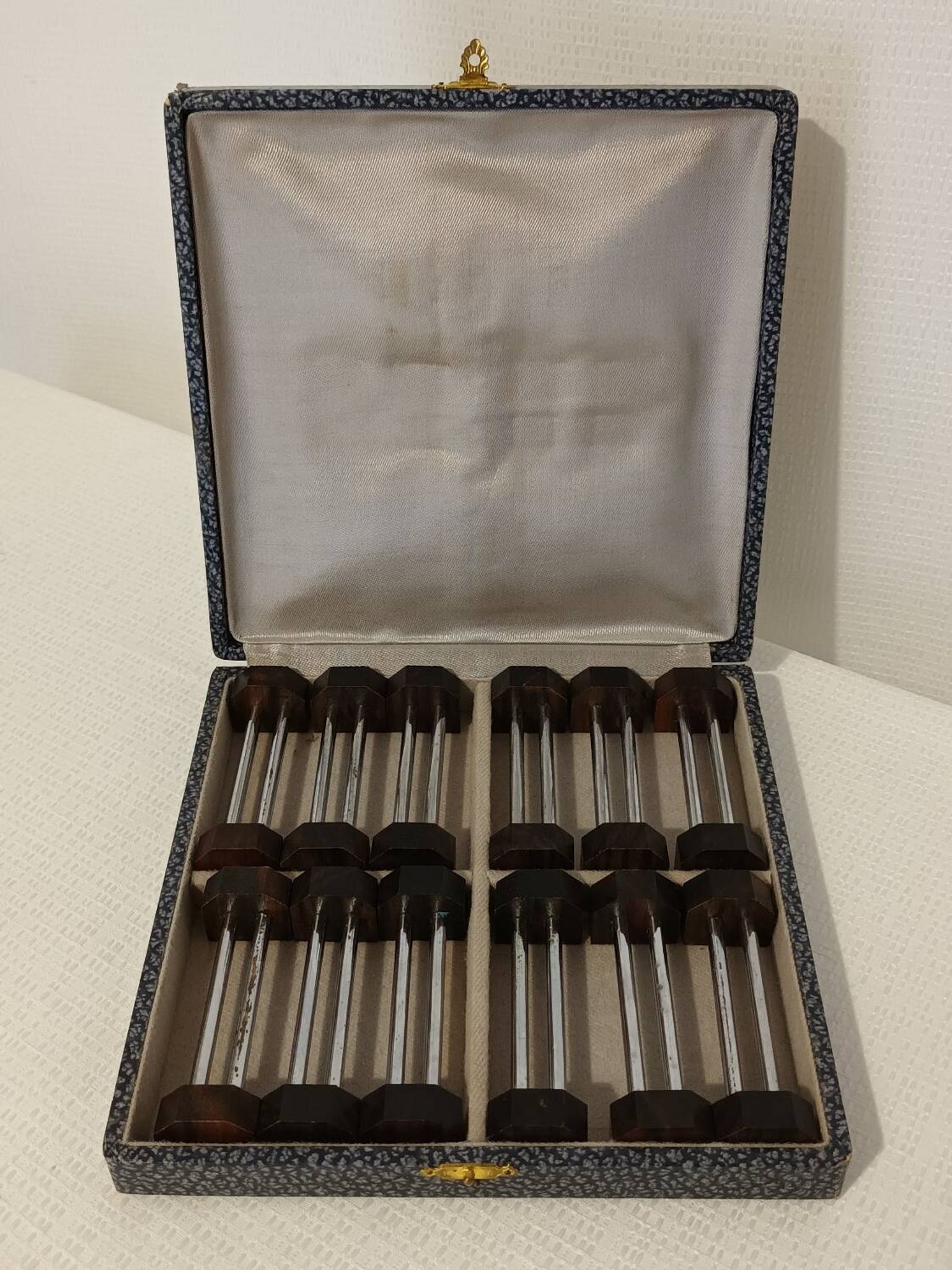 Coffret de 12 porte-couteaux Art déco