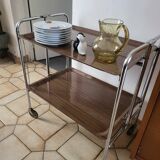 Vintage folding serving trolley