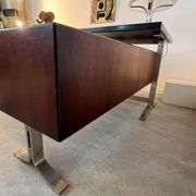 Vintage president corner desk in rosewood design by Gianni Moscatelli vintage