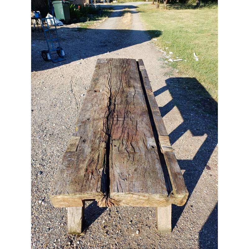 19th century oak workbench