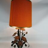 Lamp deco marguerittes metal Vintage 70s