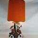 Lamp deco marguerittes metal Vintage 70s