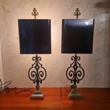 Pair of lamps from Maison Charles, Rinceaux models ref 2374 from the 70s.