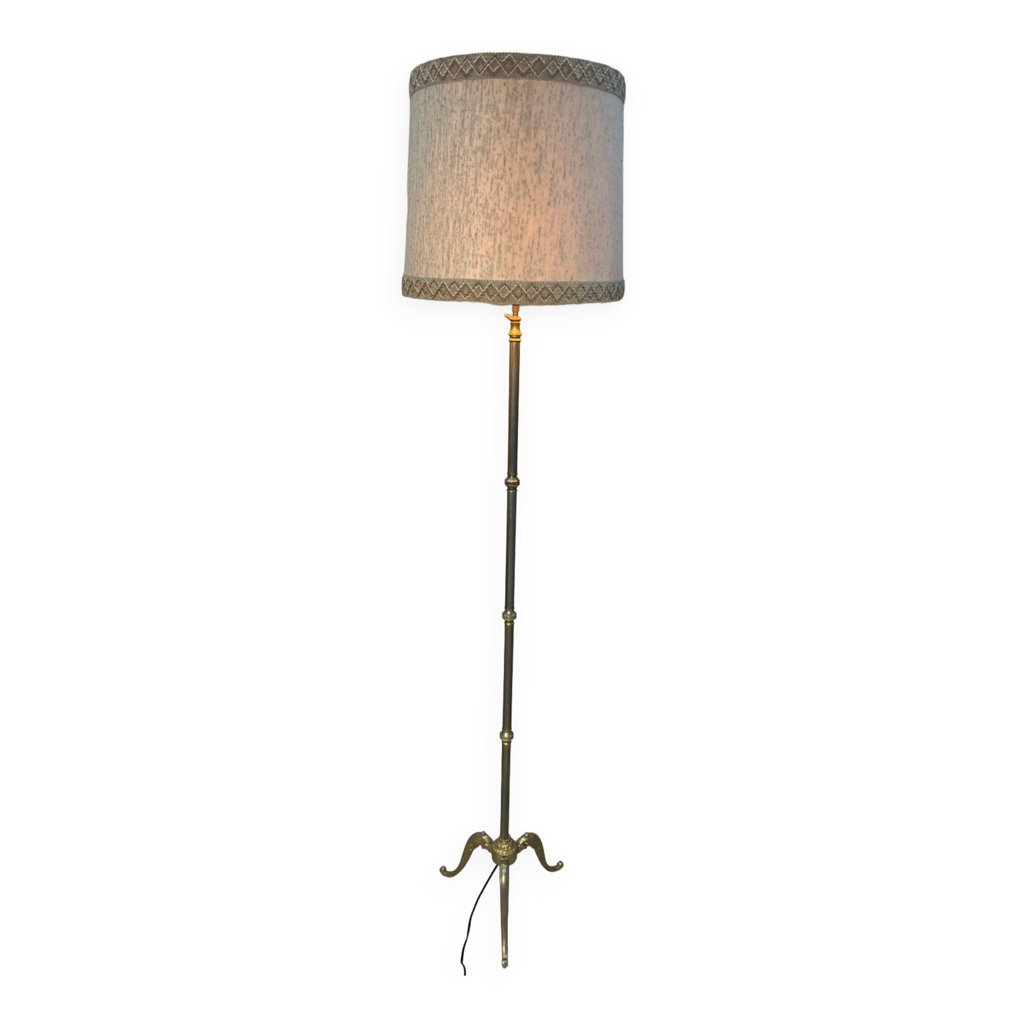 Lampadaire tripode art déco métal réglable