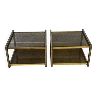 Vintage brass table duo