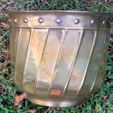 Pair of brass pot cover