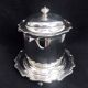 Victorian silver-plated biscuit tin