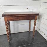 Old mahogany game table