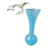 Vase soliflore opaline bleu