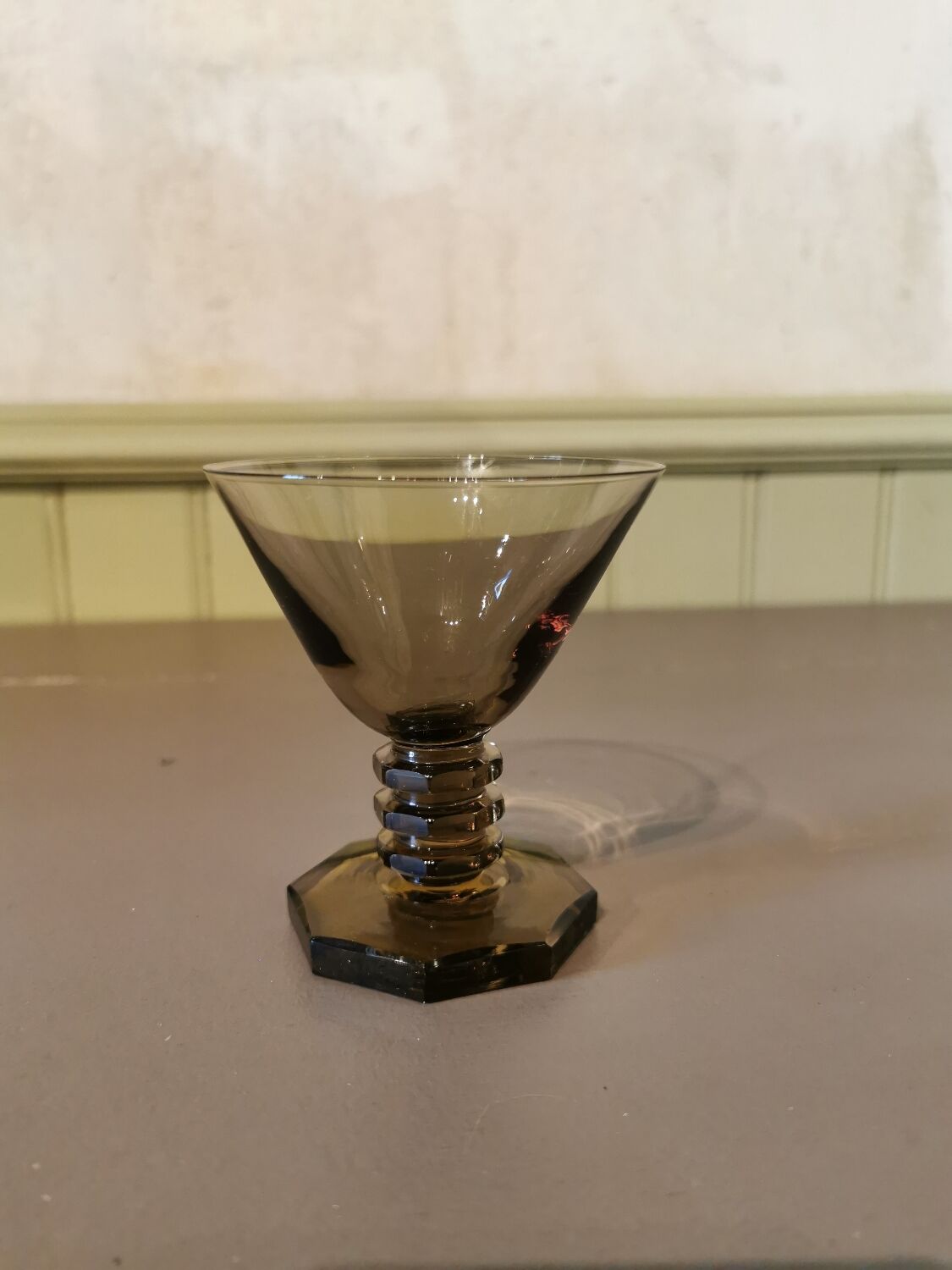 Suite of 6 glasses in Art Deco Porto