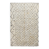 Contemporary Moroccan Rug Made of Natural Undyed Wool