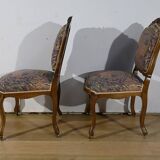 Louis XV style living room in walnut – 1920